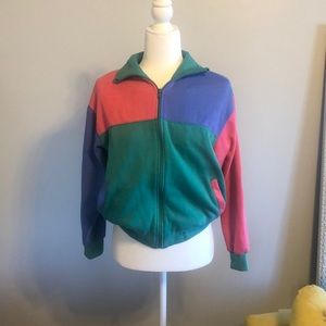 Retro color block jacket
